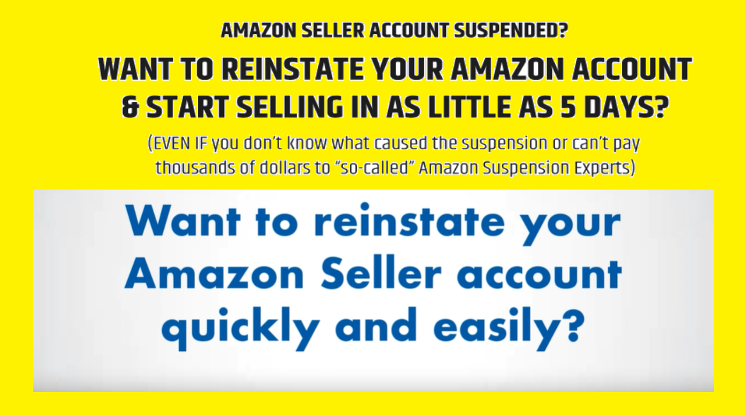 reinstate suspended amazon seller account quickly